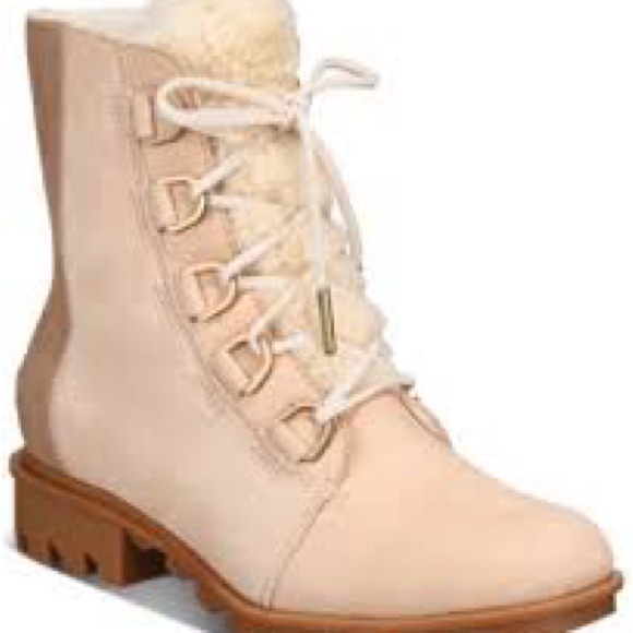Sorel Shoes - Sorel Phoenix Short Lace Lux Blush Boots Style Sheepskin Size 10